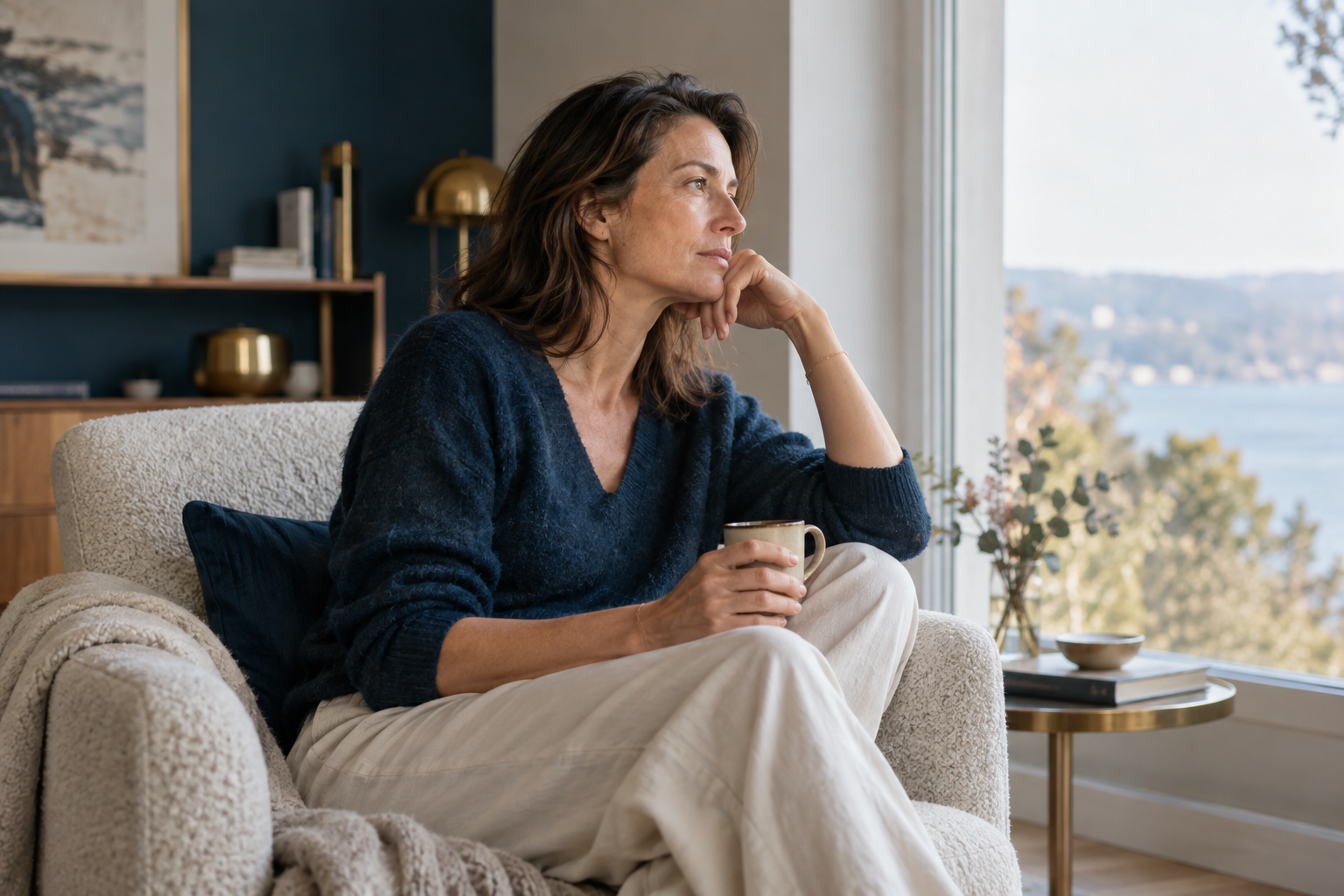 Personne prenant du recul dans le cadre d’un accompagnement individuel